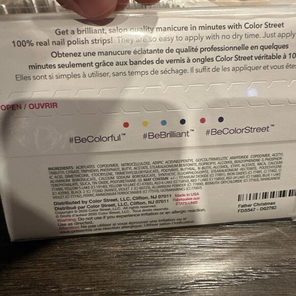 Color Street Nail Strips ~ Father Christmas ~ Retired NIP - Picture 3 of 3